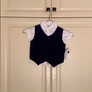 NWT Strasburg vest and Talbots white button down